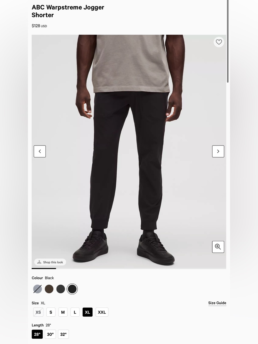 Lululemon ABC jogger shorter